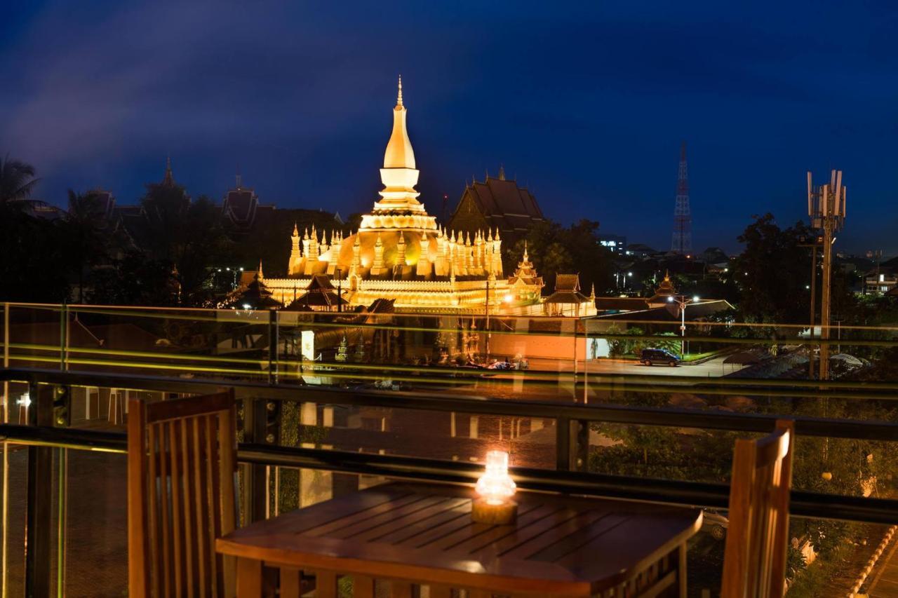 Thatluangview Hotel Vientiane Exterior foto